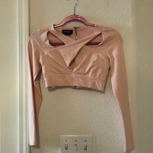 Bebe cropped sexy top XS